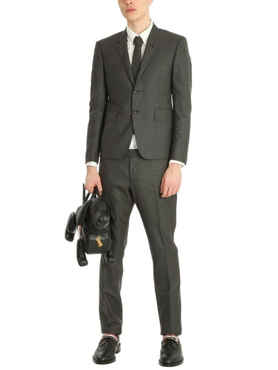 Shop Thom Browne Grey Wool Suit