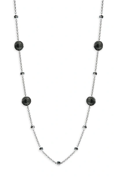 Shop Ippolita 'rock Candy - Mini Lollipop' Long Necklace (online Only) In Sterling Silver- Onyx
