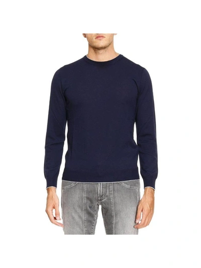 Shop Eleventy Sweater Sweater Men  In Blue