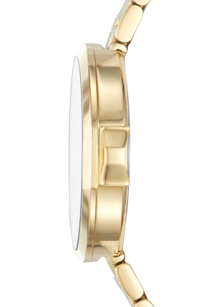 Shop Kate Spade Park Row Bracelet Watch, 34mm In Gold/ Mother Of Pearl