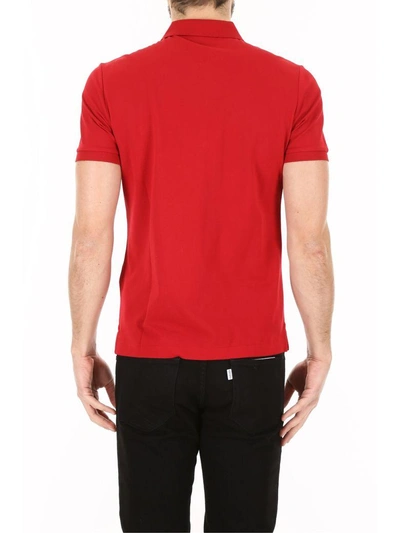 Shop Burberry Talsworth Polo Shirt In Military Redrosso