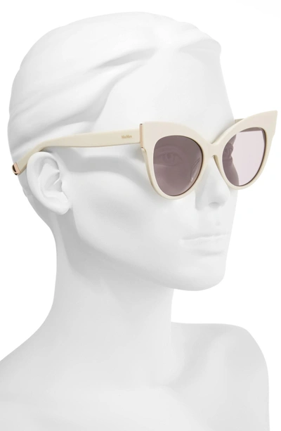 Max Mara Anita 52mm Cat Eye Sunglasses - Ivory | ModeSens