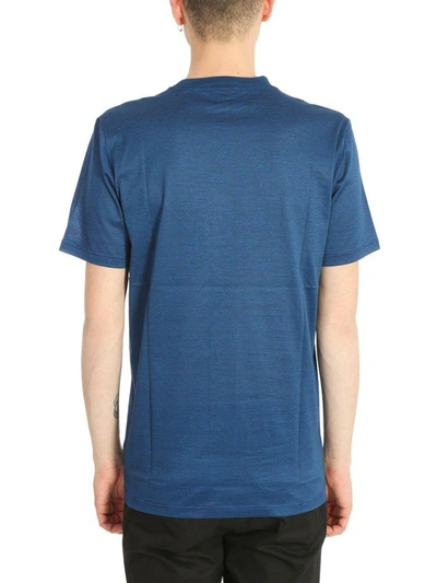 Shop Lanvin Blue Cotton T-shirt