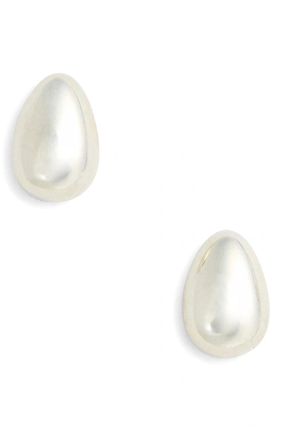 Shop Sophie Buhai Tiny Egg Stud Earrings In Sterling Silver