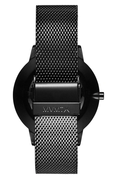 Shop Mvmt Boulevard Mesh Strap Watch, 38mm In Black