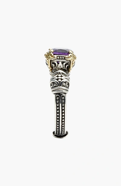 Shop Konstantino Hermione Stone Ring In Silver/ Purple