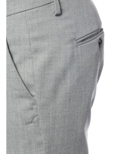Shop Dondup Gaubert Virgin Wool Trousers In Grey