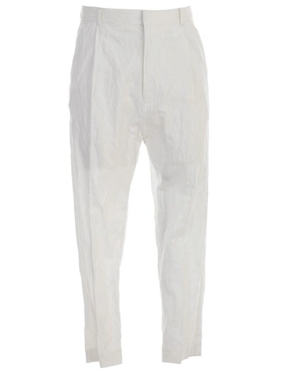 Shop Ann Demeulemeester Trousers In Off White