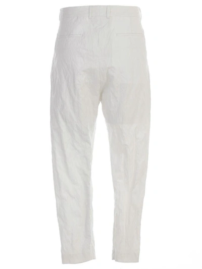 Shop Ann Demeulemeester Trousers In Off White