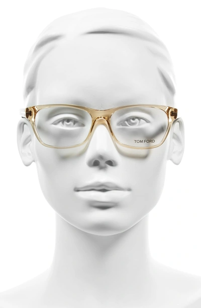 Shop Tom Ford 54mm Optical Glasses - Shiny Light Brown