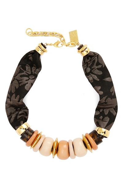 Shop Lizzie Fortunato Nazare Beaded Necklace In Gold Multi