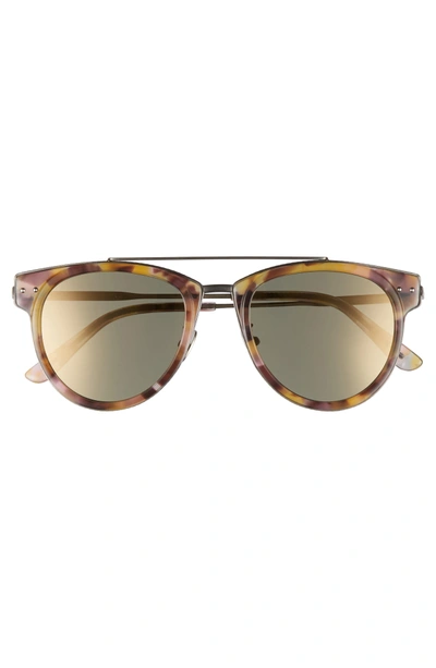 Shop Bottega Veneta 50mm Sunglasses - Avana Brown