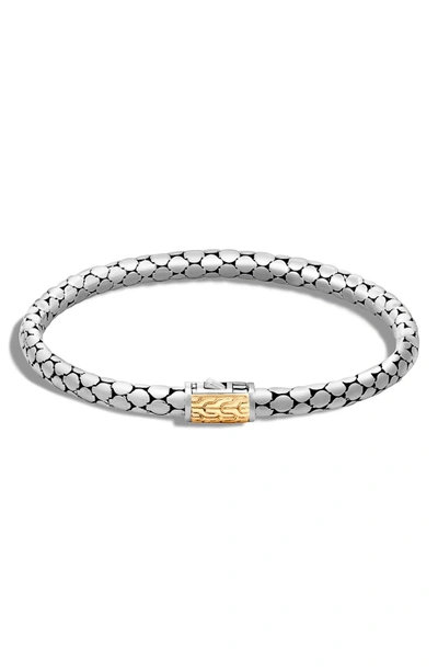 Shop John Hardy 'dot' Small Bracelet In Silver/ Gold