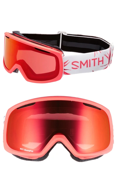 Shop Smith Riot Chromapop Snow/ski Goggles - Sunburst Zen/ Mirror