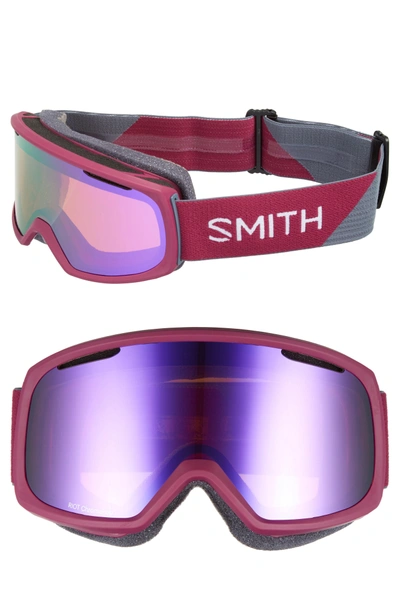 Shop Smith Riot Chromapop Snow/ski Goggles - Grape Split/ Mirror