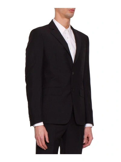 Shop Givenchy Wool And Mohair Suit In Nero