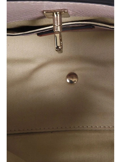Shop Valentino Hooky Leather Shoulder Bag In Powder