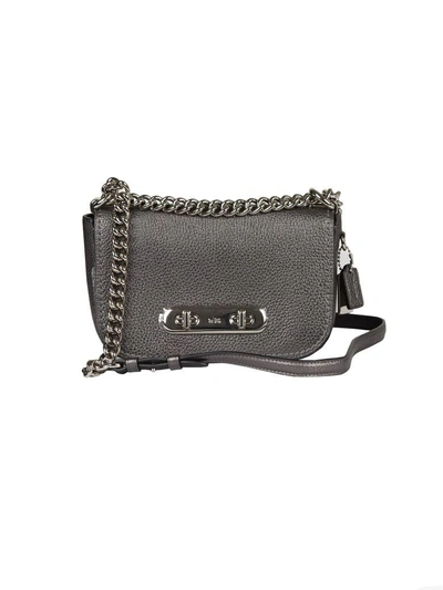 Shop Coach Swagger 20 Shoulder Bag In Nero