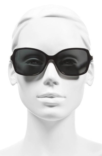 Shop Kate Spade 'ayleen' 56mm Polarized Sunglasses - Black/ White Pattern