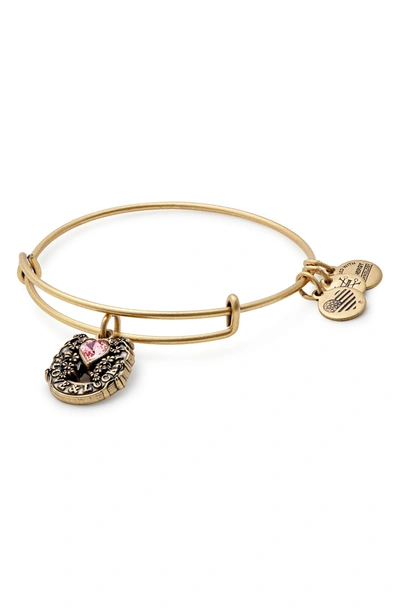 Shop Alex And Ani Fortune's Favor Adjustable Wire Bangle (nordstrom Exclusive) In Russian Gold