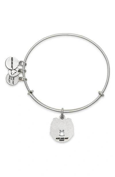 Shop Alex And Ani Fortune's Favor Adjustable Wire Bangle (nordstrom Exclusive) In Russian Silver