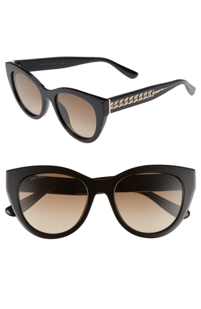 Shop Jimmy Choo Chana 52mm Gradient Sunglasses - Black