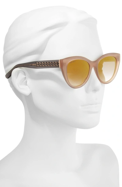 Shop Jimmy Choo Chana 52mm Gradient Sunglasses - Nude