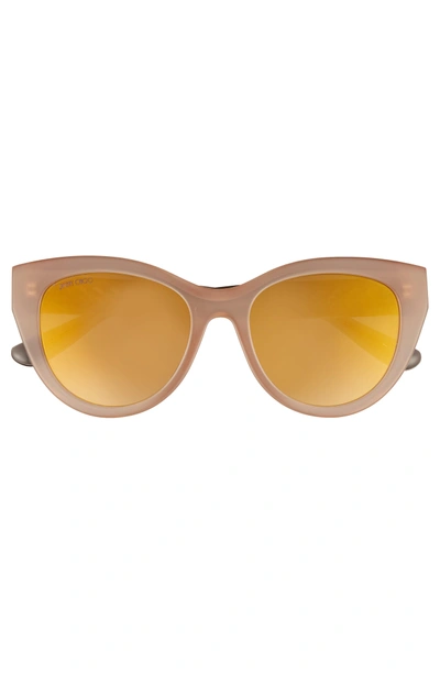 Shop Jimmy Choo Chana 52mm Gradient Sunglasses - Nude