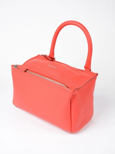 Givenchy Small Pandora Tote In Medium Red