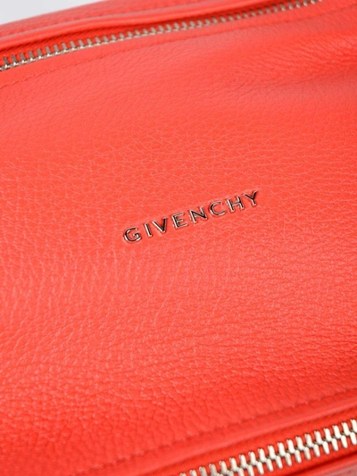 Givenchy Small Pandora Tote In Medium Red
