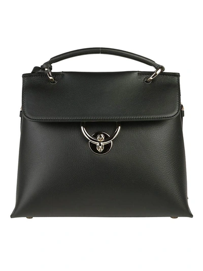 Shop Ferragamo Jet Set Shoulder Bag In Nero