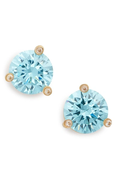 Shop Kate Spade 'rise And Shine' Stud Earrings In Aquamarine