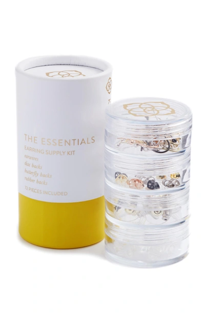 Shop Kendra Scott The Essentials Earring Supply Kit - None In Clear