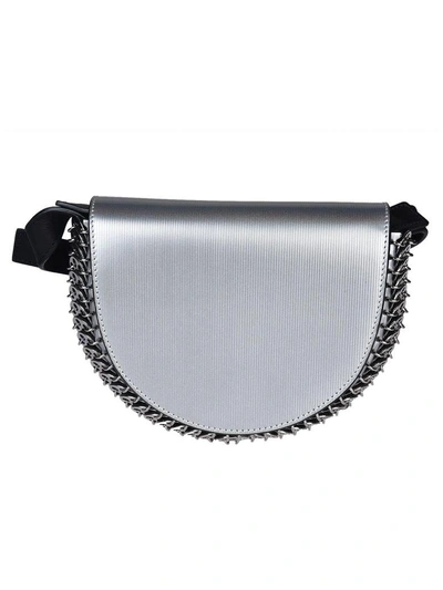 Shop Rabanne Chain Mail Trim Shoulder Bag In Silver