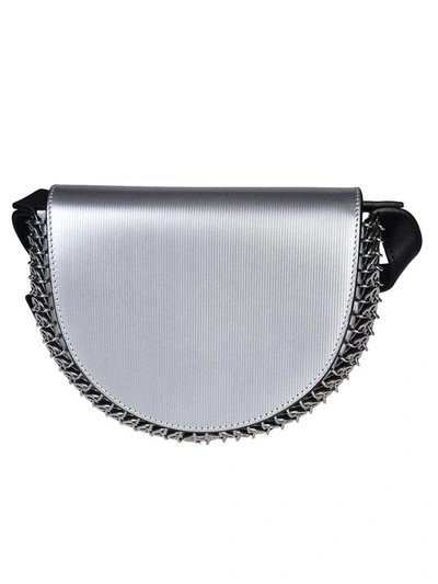 Shop Rabanne Chain Mail Trim Shoulder Bag In Silver