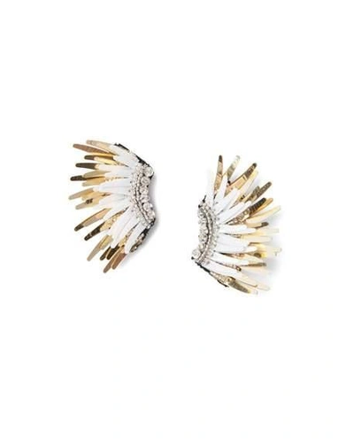 Shop Mignonne Gavigan Mini Madeline Statement Earrings, White/golden