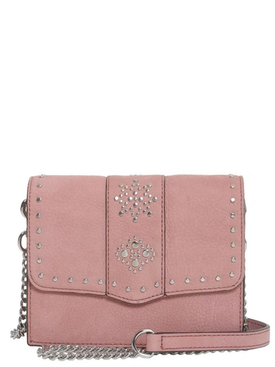 Shop Rebecca Minkoff Stargazing Small Flap Crossbody Bag In Rosa