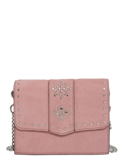 Shop Rebecca Minkoff Stargazing Small Flap Crossbody Bag In Rosa