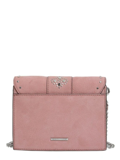 Shop Rebecca Minkoff Stargazing Small Flap Crossbody Bag In Rosa