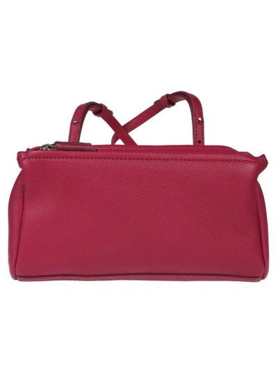 Shop Givenchy Mini Pandora Shoulder Bag In Fuxia