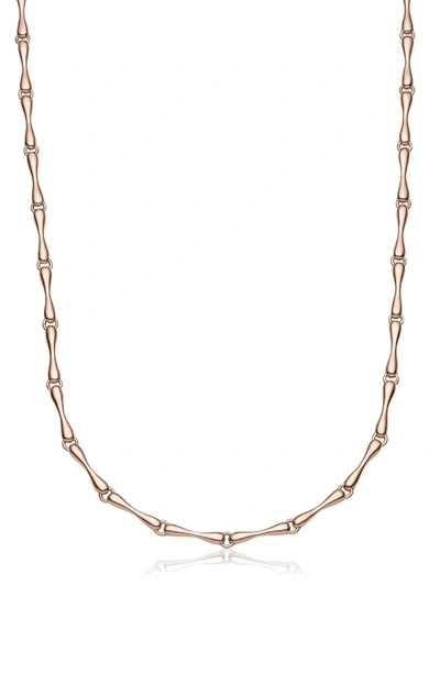 Shop Monica Vinader Nura Reef Chain Necklace In Rose Gold