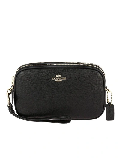 Shop Coach Mini Bag Shoulder Bag Women  In Black