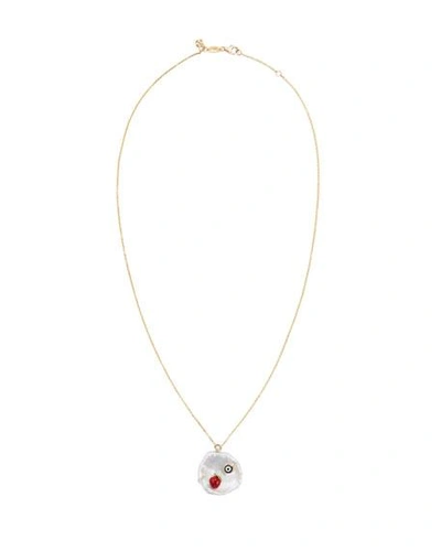 Shop Of Rare Origin Apple Of My Eye Pendant Necklace In Pearl