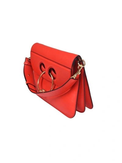 Shop Jw Anderson J.w. Anderson Medium Pierced Shoulder Bag In Scarlet