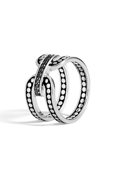 John Hardy Dot Silver Ring In Silver