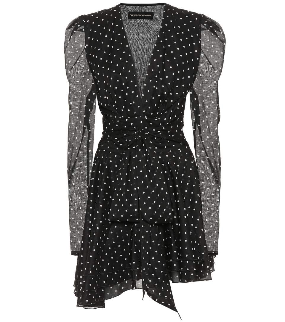 alexandre vauthier polka dot dress