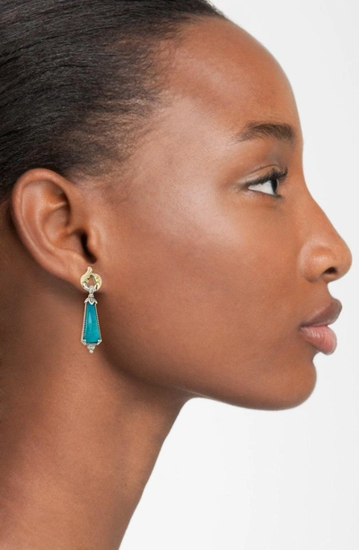 Shop Konstantino 'iliada' Doublet Drop Earrings In Blue/ Green