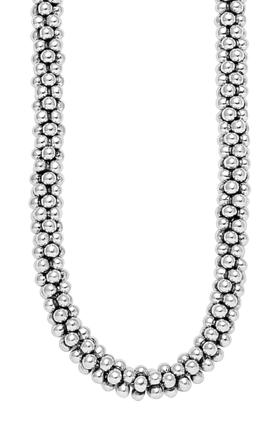 Shop Lagos Sterling Silver Caviar 7mm Rope Necklace