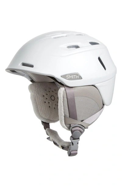 Shop Smith 'compass' Snow Helmet In Pearl White