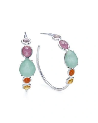 Shop Ippolita Rock Candy Mixed-stone #3 Hoop Earrings In Multi